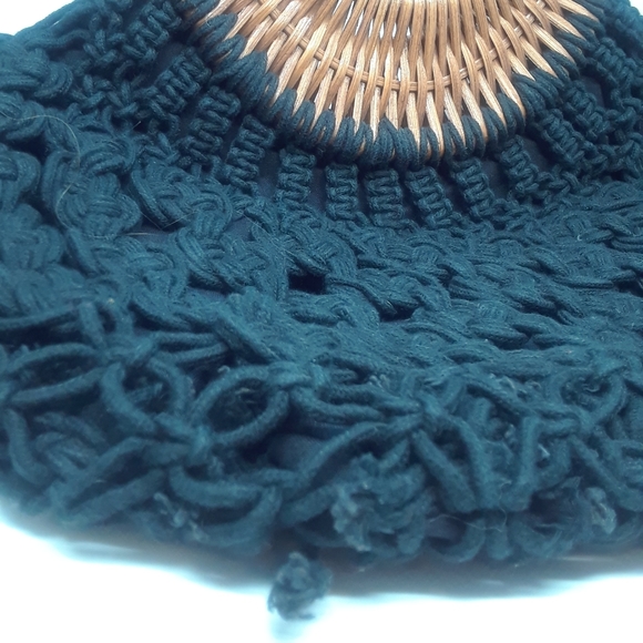 Boho Macrame & Rattan handbag - Picture 7 of 7